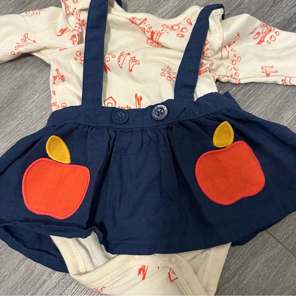 Cat and Jack back to school onesie with matching dress (size 0-3M) - Picture 3 of 5